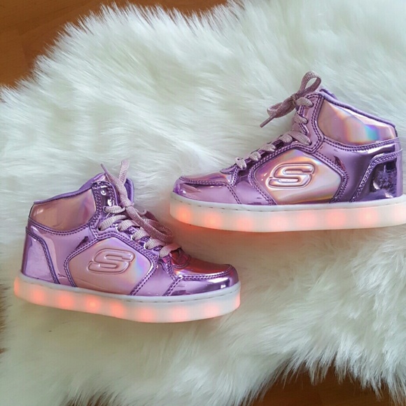 skechers energy lights purple